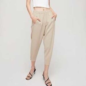 Babaton Women’s Dexter Mid Rise Ankle Length Pants Size Medium NWT!